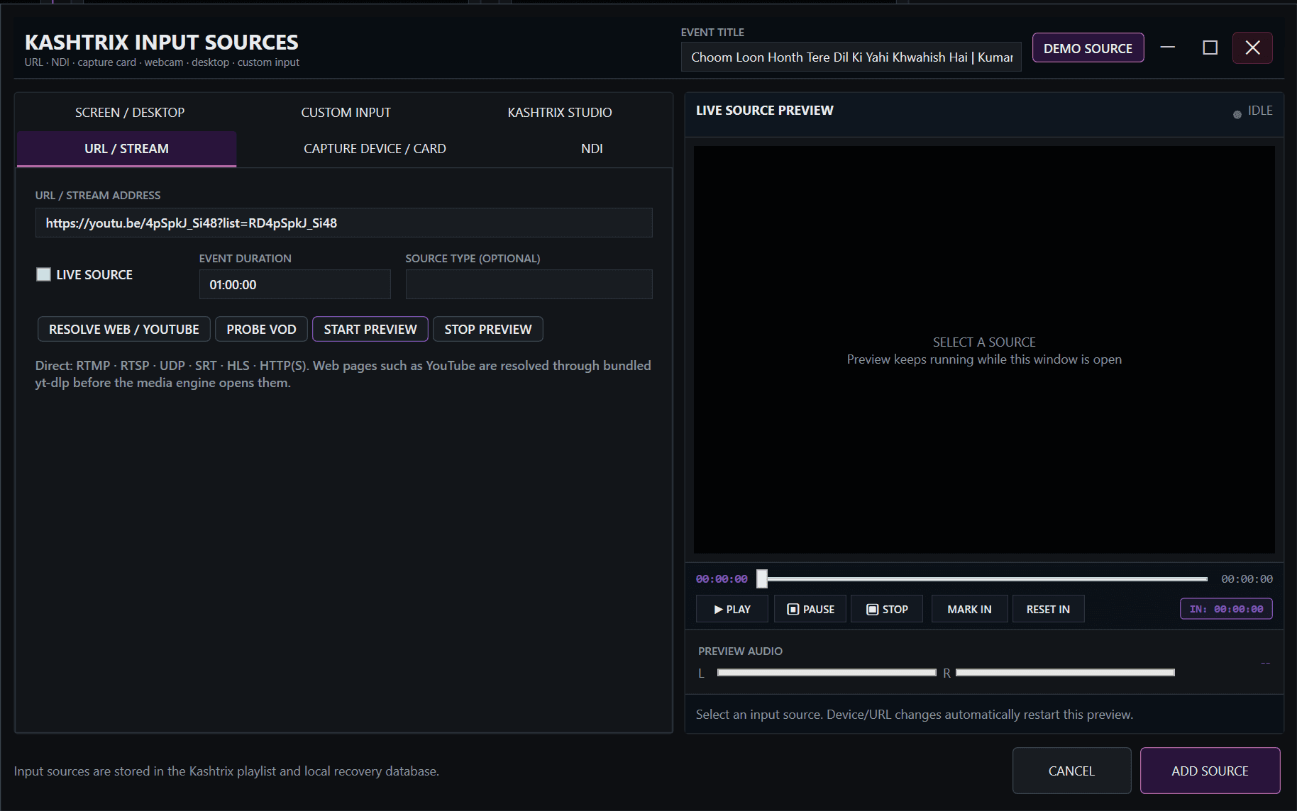 Live Video Hub & Baseband Ingest Matrix - Real-Time De-Interlacing & Color Space Management