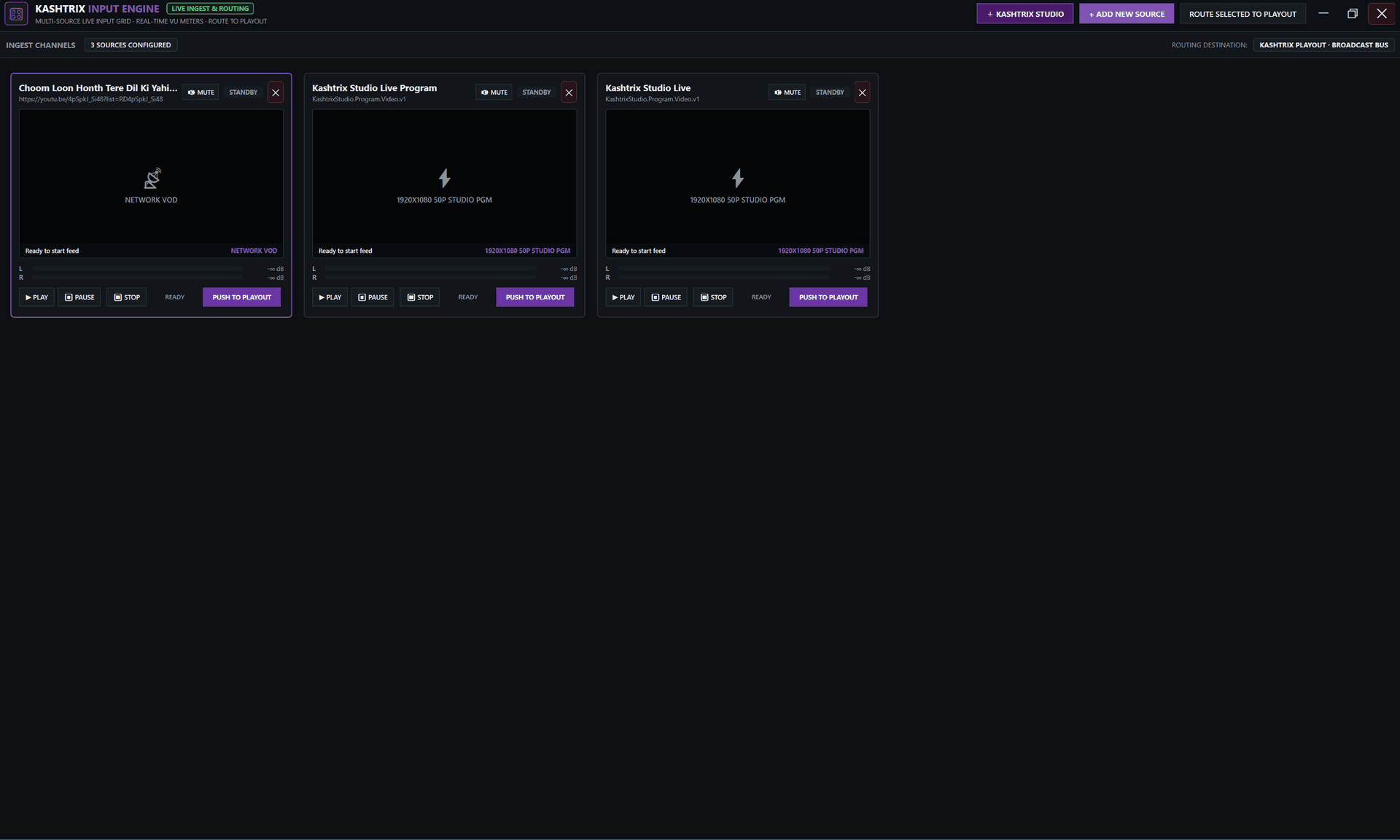 Live Video Hub & Baseband Ingest Matrix - Loss-of-Signal Safeguards & Automatic Cut-to-Slate