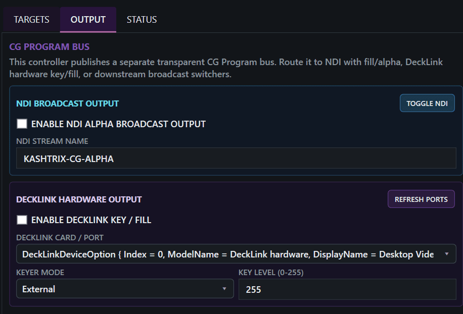 Live On-Air Character Generator Control Surface - Multi-Layer Z-Index Template Routing Matrix