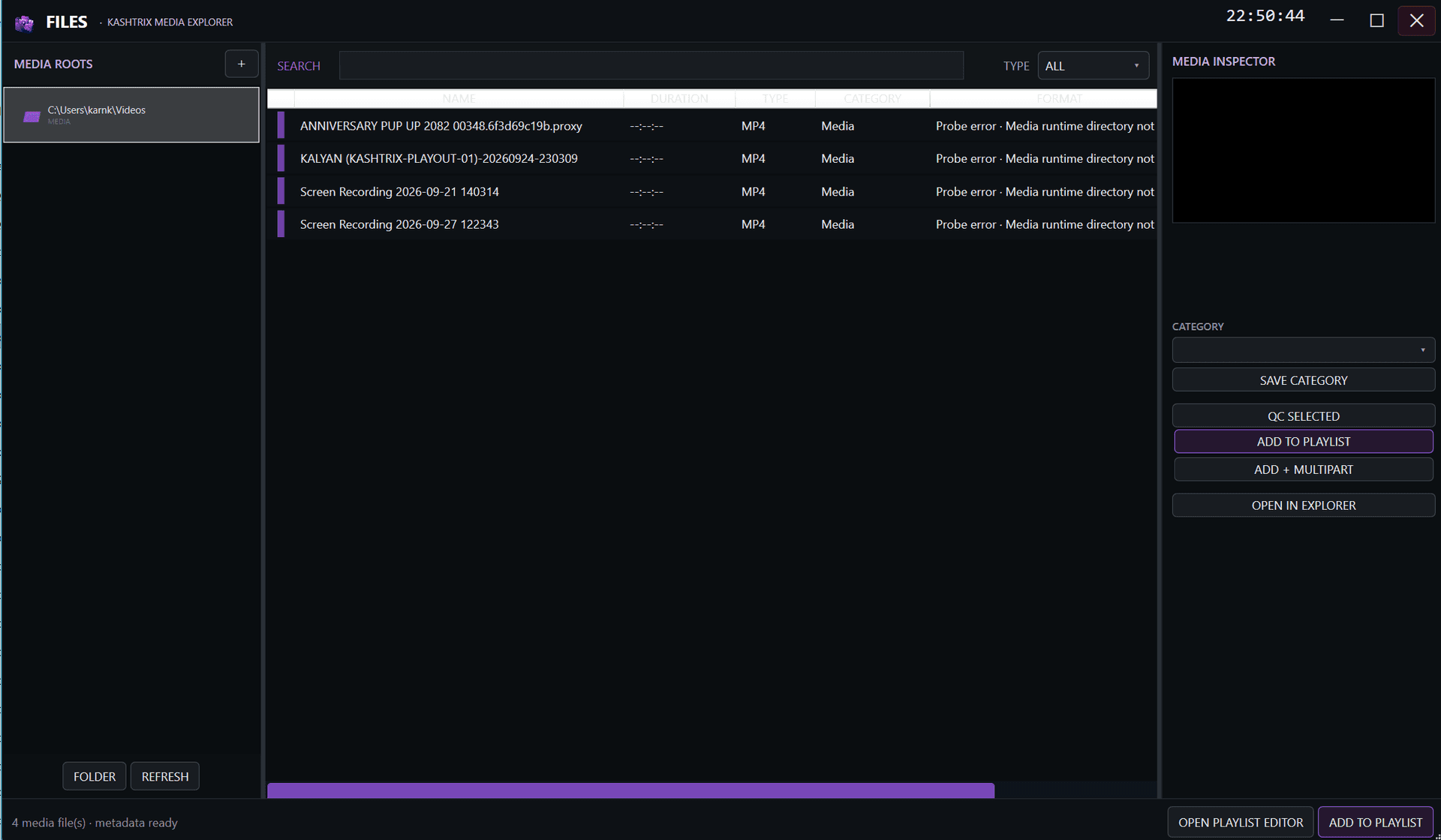 Media Explorer & Rapid Ingest - Playout Server Storage Synchronization