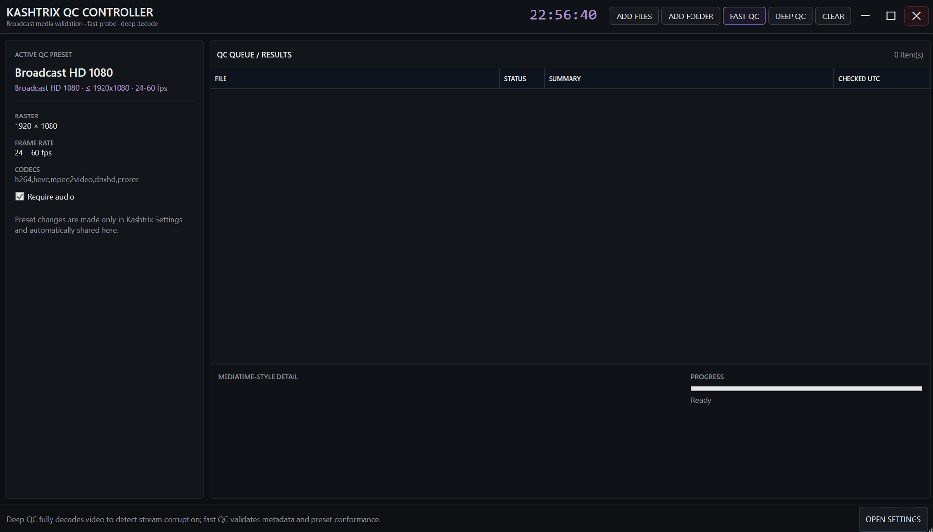 Automated Broadcast Quality Control - EBU R128 & ITU BS.1770 Loudness Normalization
